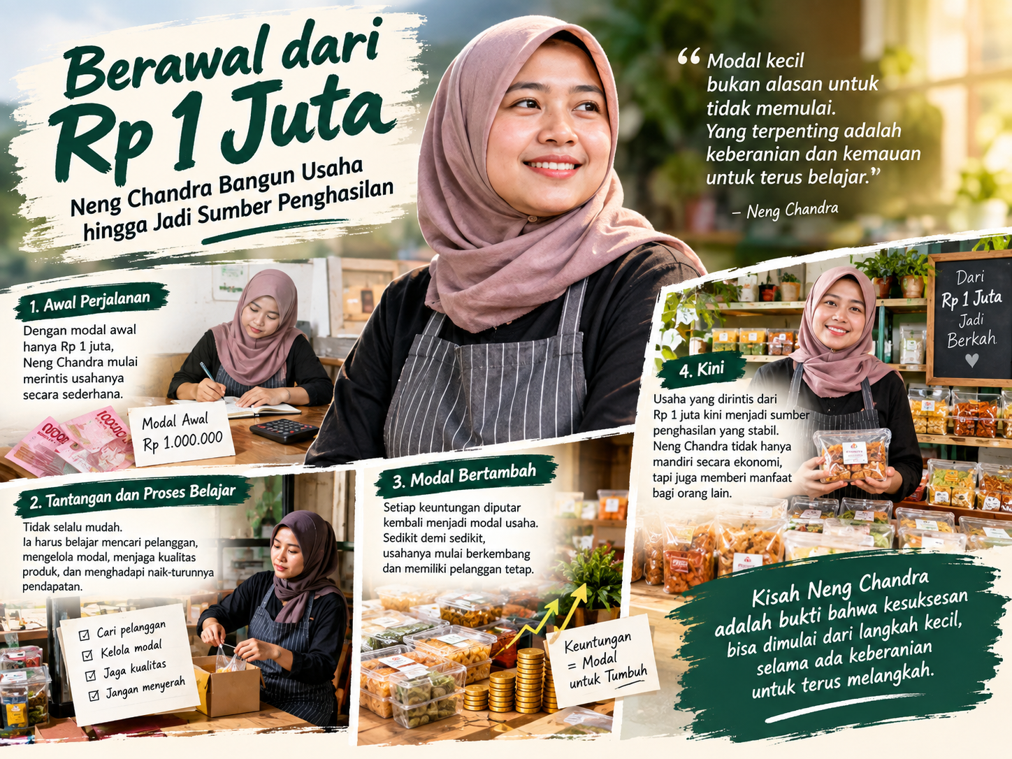 Berawal Dari Rp 1 Juta